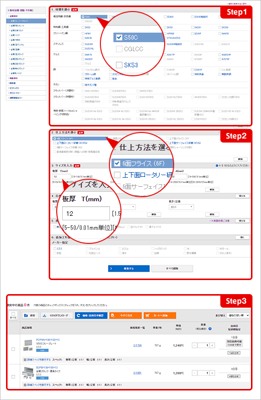 〔図〕商品検索方法