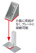 片側突起付ブラケット