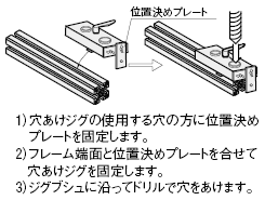 穴あけジグ